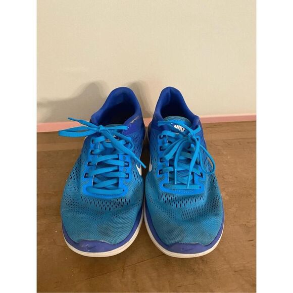 Nike size 9 flex run blue womens sneakers shoes - Picture 2 of 8